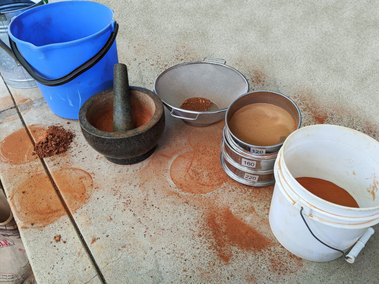 Making Pigment from Foraged Soil or Rock